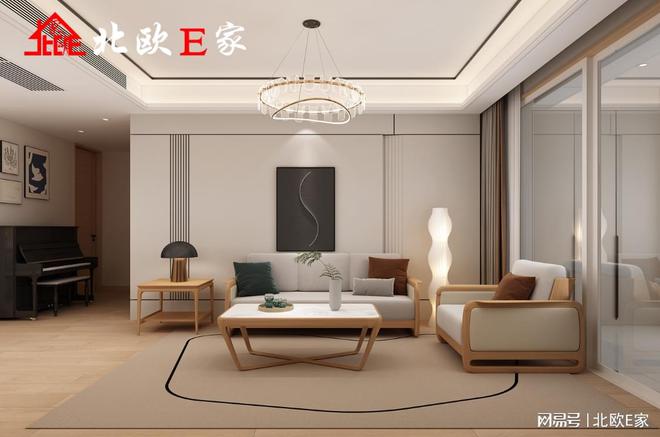 属于150㎡的简约浪漫凯发入口北欧E家丨专(图2)